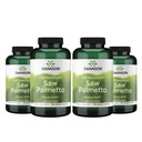 Swanson Saw Palmetto - Suplemento de ervas promovendo o apoio à saúde da próstata masculina - Suplemento natural do cabelo e suporte à saúde urinária (540 mg 250 cápsulas) (4 pacote)