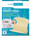 Cuidados Ciência Smart Cura Hidrocolóide, Grande, 2,3 em x 3 em, 4CT . 100% Selo impermeável promove cura, reduz cicatrizes