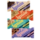 Lanches de alta proteína de barras de ignição, Lanches de baixa proteína de açúcar, Lanches saudáveis para adultos e crianças, Fiber Bar Crispy Treats – Gluten Free, Paleo & Individualmente Envoltório Power Boost Protein Bares Variety Pack