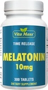 Melatonina 10 mg - TR Time Release - 300 comprimidos - dosagem máxima