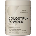 Sports Research® Bovine Colostrum Powder – Fácil de misturar, Único Ingrediente Superalimento – Imunidade Suporte & Gut Health w/IgG Anticorpos - EUA Fonte · Não-GMO · Gluten Free - 75 Servings (Não-Flavored)