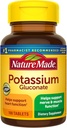 Gluconato de potássio 550 mg, Suplemento dietético para apoio à saúde do coração, 100 comprimidos, fornecimento de 100 dias