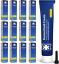 Ever Ready Primeiros Socorros Hemorroid Pain Alief Ponto - Tratamento de ação rápida para coceira, inchação, e alívio da dor de força máxima, 2 onças (57g) por tubo - 12 Pack