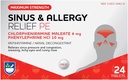 Rite Aid Sinus & Alergia Alívio PE Comprimidos, máxima força- 24 contagem de anti-histamínico e Nasal descongestionante, 4 horas de medicação de alergia, alergia e alívio de congestão