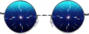 Óculos de Difração GloFX – Hippie e Molduras de Metal de Estilo Piloto com Lentes de Espelho e Efeito Arco-íris de Prisma 3D