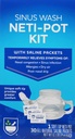 Rite Aid Neti Pot Kit Nasal Rinse com 30 pacotes de sal - 1 kit