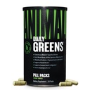 Pacotes de pílulas de verduras diárias de animais - Kale, grama de trigo, Alfalfa & More - Convenientes Prebiótico e Probiótico Superalimento Mistura para Digestão Superior, Saúde Gut, e Imunidade para Homens e Mulheres - Alimentação de 30 dias
