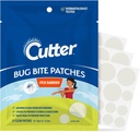Cutter Bug Bite Patches Itch Relief Hydrocolloid Patches para Crianças e Adultos, Absorve Fluidos, Ajuda a Curar, Previne Raspar, Mosquito Itch Relief, Hydrocortisona & Suction Tool Alternativa, 51 Contagem