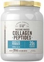 Carlyle Grass Fed Colágeno Peptídios Pó 20 onças Não-GMO, sem sabor Pastura Criar Tipos I e III 20g de Colágeno Por Dose Diária