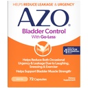 AZO Bladder Control with Go-Less Daily Supplement Ajuda a Reduzir Urgência Ocasional, vazamento devido ao riso, espirros e exercício† † 72 Cápsulas