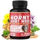 Cápsulas BMVINVOL Horny Goat Weed com Tribulus, Ginseng, Ashwagandha, Maca, Tongkat Ali, Nettle, Black Pepper - 60 Contagem