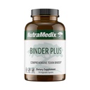 NutraMedix Binder Plus - Toxina abrangente Binder & Detoxifier Corpo - Suporte antioxidante prebiótico + Inulin, Bentonite, Aloe Vera, Carvão ativado, Fulvic Minerals & Chitosana (120 Cápsulas)