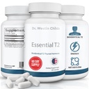 Dr. Westin Childs Essential T2 - T2 Suplemento de suporte da tireóide com Bio-Idêntico 3,5 Diiodo-l-tironina para Hipotireoidismo, Hashimoto, Tiroidectomia & Rai, Não OGM, 60 Dia Fornecimento