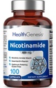 B-3 Nicotinamida 500 mg 100 Caps - Nicínico Amide Niacin Natural Flush-Free Vitamina Fórmula - Suporta a saúde da pele celular