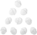 MEDca Auditor padrão receptor Tulip Domes compatível com GN Resound Sure Fit - 10-Pcs Universal Invisible Tip Replacement Ear Domes para amplificadores auditivos PSAP BTE e modelos de ajuste aberto, Limpar