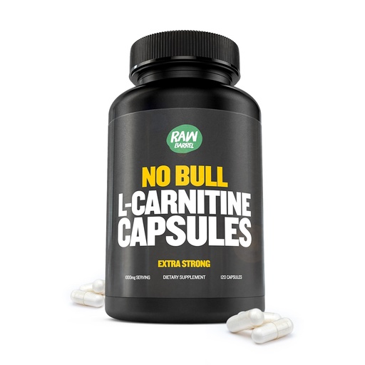 "No Bull" L-Carnitine Supplement, Pure Keto-Friendly L-Carnitine L-Tartrate Cápsulas para melhor função cognitiva e foco para mulheres e homens, L Carnitine Cápsulas, 500mg