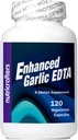 EDTA 120 cápsulas de alho melhorado - 1000mg Fórmula EDTA dissódico de cálcio de alta potência - Sem Esterato de magnésio ou alumínio contendo Zeolite - 1 frasco de 120 cápsulas