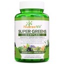 Superverdes - espirulina, chlorela, capim-trigo + mais - mistura verde embalado com nutrientes