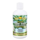 Saúde dinâmica orgânico Aloe Vera Juice w/Micro Pulp, Sem sabor de açúcar, Cor artificial ou adoçantes, Sem glúten ou BPA □ 32 oz, 8 Serv