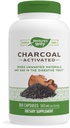 Charcoal Ativado Maneira da Natureza, liga materiais não desejados e gás no trato digestivo*, 560 mg por 2 Capsule Serving, 360 Cápsulas (Pacote de Vary Maio)