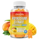 Pastilhas de citrato de potássio, pastilhas de alto suplemento de potássio 1200mg para adultos e crianças, Suporte Cães de pernas e saúde muscular, Vegan, Mango Flavor 60 Conde