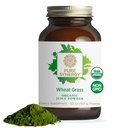PURE SYNERGY Organic Wheat Grass Juice Powder (Sínergia Orgânica) Pó de Suco Verde Chlorophyll-Rich em pó (Sínergia Orgânica Raw USA Wheat Grass) para energia, equilíbrio alcalino e suporte de digestão (5,3 oz.)