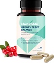 Equilíbrio de Trato Urinário Checkable® - Saúde da Vítima e Tratamento Urinário Vitaminas Cleanser para Homens e Mulheres - 1350mg com D-Mannose e Cranberry - 60 Cápsulas