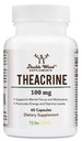 Teacrino (Teacrino) 100 Mg, 60 Cápsulas - Energia e Foco Suplemento (Similar a comprimidos de cafeína, mas mais sutil e mais longa duração) Não-GMO e glúten livre por madeira dupla