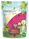 Comida para viver pó de fruta dragão orgânico, 1,5 libras – Não-GMO, Powdered Red Pitaya, Vegan, Bulk. Contém Maltodextrina. Rico em antioxidantes, fibra, vitamina C. Perfeito para batidos, smoothie Bowls