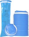 HCS Emesis Bags Descartáveis - Premium, Grau Hospitalar, Adultos e Crianças - Sacos de Vômito Descartáveis para Carro, Viagem, Uso em Casa - Vomitar, Vomitar, Puke - 24, Forte (40 fl oz)