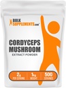BulkSuplementos.com Cordyceps Mushroom Extract Powder - Cordyceps Sinensis, Suplemento de cogumelos - Vegan & Gluten Free, 2g por serviço, 1 kg (Pacote de 5) (11 lbs)