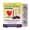 FILHOS ESSENCIAIS Elderberry Super-Imune Pastilhas Macio para Crianças - Suporte Imune com Vitamina C e Vitamina D3, Suplemento Imune Elderberry para bebês, crianças e crianças - Berry, 27 Softchews