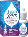 TheraTears Dry Eye Therapy Eye Drops Pacote com 1,0 Fl Oz e 0,5 Fl Oz Garrafas