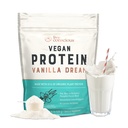 Viva consciente Vegan proteína de ervilha em pó - Vanilla sonho sabor , planta-baseada Vegan proteína mistura - ervilha, arroz marrom, abóbora, Sacha Inchi , 20 Servings 18 oz