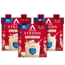 Atkins forte alta proteína Shake, Baunilha saborosa, 30g de proteína, baixo carboidrato e baixo açúcar Shake, Keto Friendly, Gluten Free, Muscle and Gut Health Support Complex, 12 Contagem