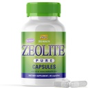 Zeolite Pure Capsules - Zeolite Detox, Força Extra - Pure, Full Body Cleanse para Mulheres, Homens - Activado Orgânico, Grau Alimentar Clinoptilolite Pó 94%, 90 cápsulas (81 gramas), 6 Wk a 3 Mo Suprimento