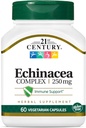 Cápsulas de Echinacea Extract Veg do século 21, 60
