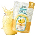 Mistura de bebida eletrolítica – Abacaxi Agua Fresca Flavor – Pó de hidratação sem açúcar com água de coco e minerais 15 Pacotes de vara de serviço único, Baixa caloria, Sabor natural