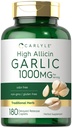 Carlyle suplemento de alho 1000mg ou 180 Caplets