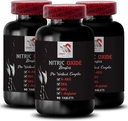L-citrulina e l-arginina Suplementos - Nitric Oxide Booster - Endurance, Nitric Oxide Flow, Treinamento de Força, Suporte Fitness, Pré-Gym Boost, Bomba muscular, Physical Boost 3 Garrafas 270 Comprimidos