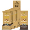EatToHeal Peanut Butter Real Food Bar - Orgânico Vegan saudável alta proteína Bares - Baixo açúcar substituição de refeições, Não OGM, Nunca cozido, Planta com base, Glúten grátis - criado para desfrutar, Não sentar em prateleiras
