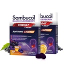 Sambucol Black Elderberry Throat Lozenge - com mel, vitamina C & Zinco, Elderberry Lozenges Dores Garganta & Tosse, Acalma Garganta Coçadinha, Macio & Chewy - 2 Pack (40 Pastilhas Total)