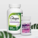 HealthA2Z® Super Savings Bundle Deal - Relief Gas Simethicone 250mg (200 Softgels) & Multi Collagen Pills, 1735 mg (270 cápsulas de colágeno)