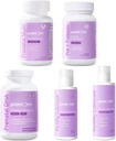 Multivitamin Premom para Mulheres + Óleo de peixe pré-natal DHA + Pré-natal e Probióticos + Lubrificante de fertilidade pessoal para Conceição 2&4 Fl Oz