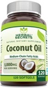 Herbal Secrets Óleo de Coco 1000 Mg 120 Softgels Suplemento
