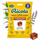 Ricola Original Herb Cough Drops, 45 Count, Tosse Supressor & Garganta Aliviando Drops com mentol de origem natural, sabor ervas agradável para tosse e irritação garganta alívio de sintomas