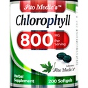 FITO MEDIC'S Lab - Chlorophyll - Pure - 800 mg por Servindo- 200 Softgels - Chlorophyll Capsules -Detox Cleanse, Greens Supplements - Chlorophyll Pills - Ultra alta absorção.
