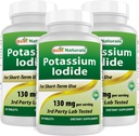 Iodeto de potássio 130 mg por serviço - Suplemento dietético, 90 comprimidos (3)