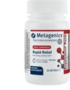 Metagenics Rapid Relief - Herbal Softgel com açafrão & Boswellia - Suporta rápido alívio para músculo, dorso e desconforto conjunto* - Drug-free, não-GMO, Gluten-free - GMP Certified Facility - 20 Softgels