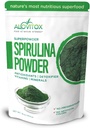 Alovitox espirulina orgânica em pó . Nutriente Densa Superalimento com antioxidantes, proteínas, vitamina A e B, fibra, Omegas 3, 6 & 9-100% Orgânico, Sem aditivos / cores, Glúten livre, Vegan, Não-GMO (1 lb)